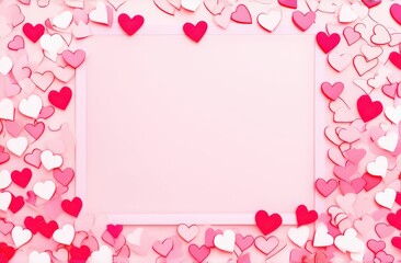 Minimalist postcard for Valentine's Day, February 14