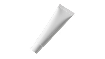  3D plain mockup of a Hand Cream Tube, isolated on a white background