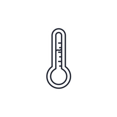 thermometer icon vector illustration. thermometer symbol isolated on white background
