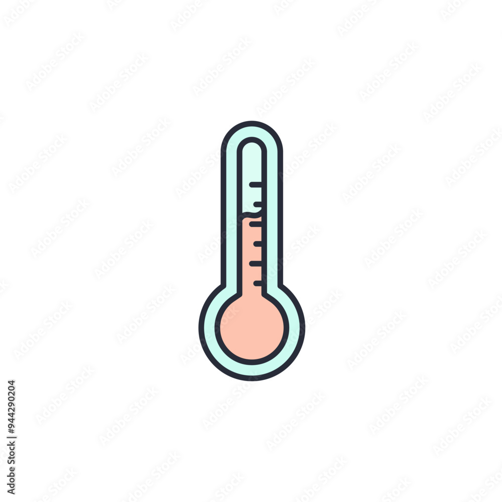 Poster thermometer icon vector illustration. thermometer symbol isolated on white background