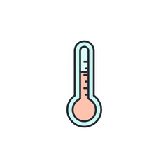 thermometer icon vector illustration. thermometer symbol isolated on white background