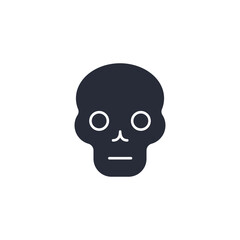 skeleton icon vector illustration. skeleton symbol isolated on white background