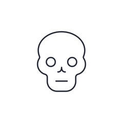 skeleton icon vector illustration. skeleton symbol isolated on white background