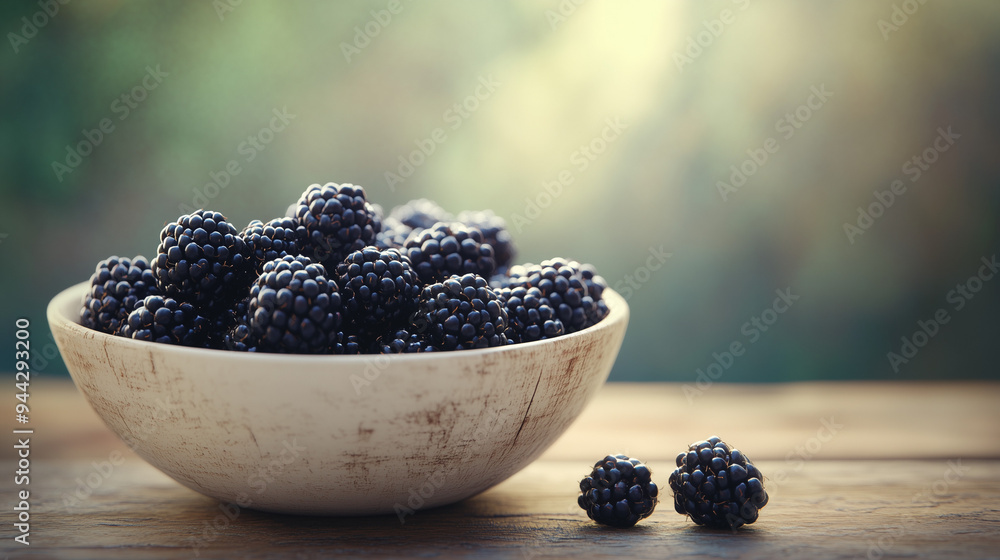 Wall mural blackberries