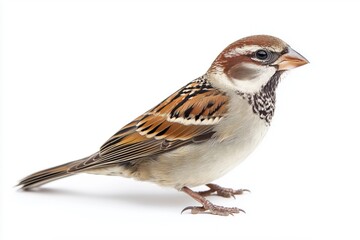 sparrow isolated on white background