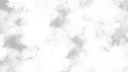 White cloud isolated on black background,Textured smoke,brush effect, 