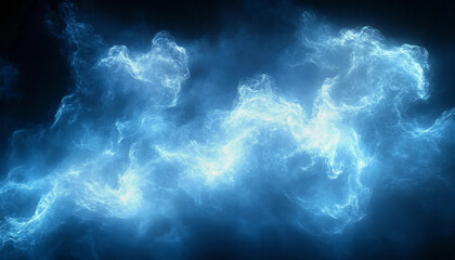 Abstract blue neon background