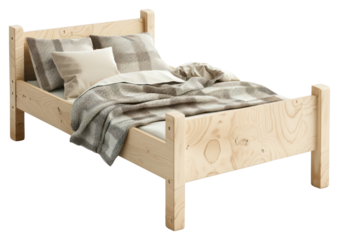 PNG  Cozy wooden bed frame