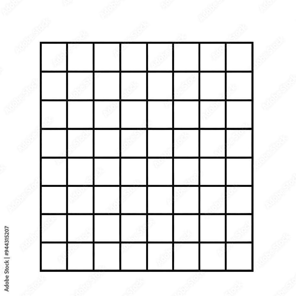 Poster a minimalistic grid design featuring empty squares, ideal for backgrounds, layouts, and patterns in 
