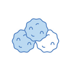 Snowball  vector icon