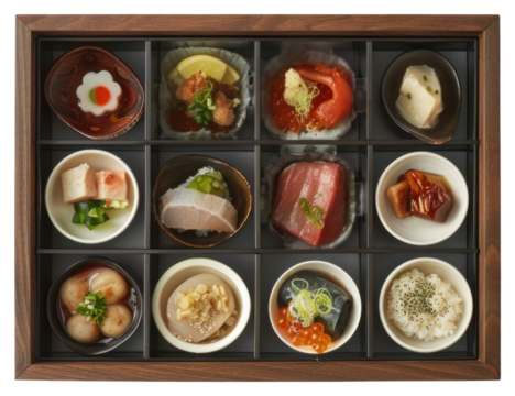 PNG Japanese cuisine, elegant presentation