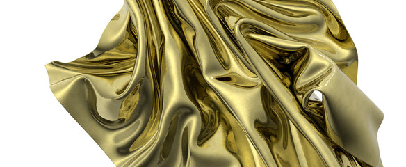 Golden abstract art with a twist