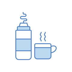 Thermos Hot Water vector icon