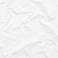 Obraz premium Wrinkled white paper texture background with a slight edge 