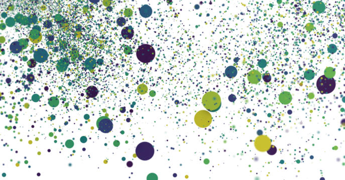 Confetti, paper triangle on the floor, fancy, colorful, celebration party