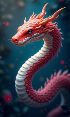 Obraz premium Fantasy snake illustration