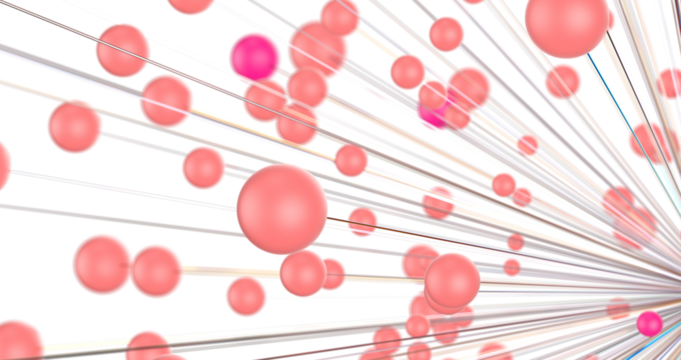 Abstract digital connection dots and lines. Technology background. Network connection structure. Plexus effect. 3d