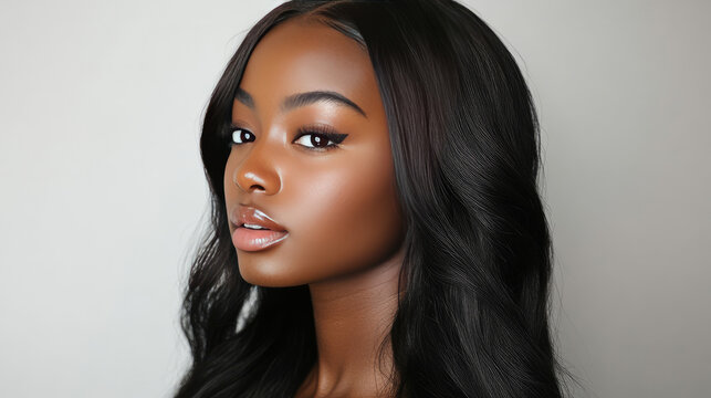 Ebony human hair discount