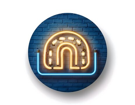 vector realistic isolated neon sign cryptic neon alphabet font template decoration invitation covering white background