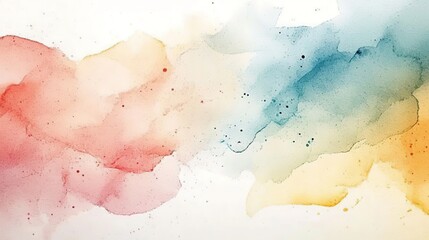 Fototapeta premium Watercolor background art with a handmade feel