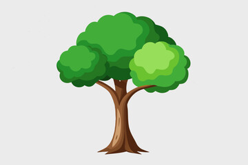 green tree isolated on transparent background. for easy selection of designs png
