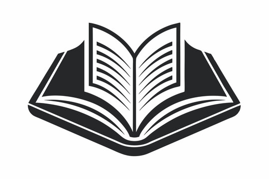 recommend clip art: Book icon vector black silhouette