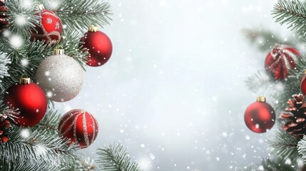 Obraz premium Abstract New Year or Christmas background for advertising with copy space and place for text. Backdrop for design