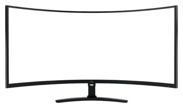 PNG  Curved widescreen monitor for gaming