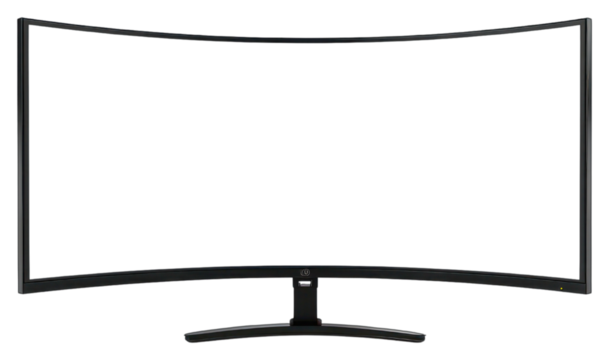 PNG  Curved widescreen monitor for gaming