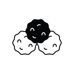 Snowball  vector icon