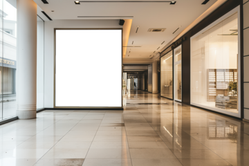 A large empty room with a white wall and a white floor Mockups, Transparent PNG