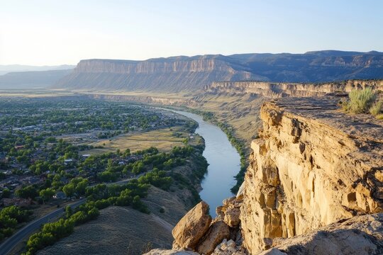 Fruita Colorado: Overlooking the Colorado River and Book Cliffs Landscape
