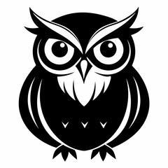 Owl silhouette vector illustration