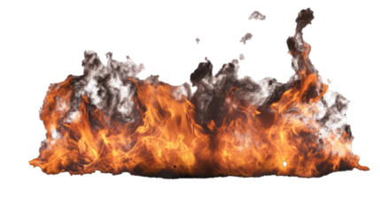  blaze of fire on transparency background PNG