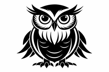 Owl silhouette vector illustration