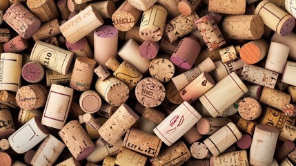 grape wine cork seamless abstract background