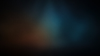 Fototapeta premium A moody 4K gradient background blending deep shades of blue and brown with a smooth, grainy texture. Ideal for creating atmospheric wallpapers, banners, and sophisticated digital designs