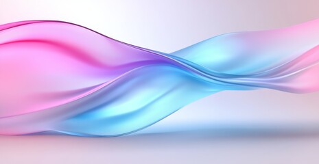 abstract background with a white fabric texture in motion on a light blue-grey background.