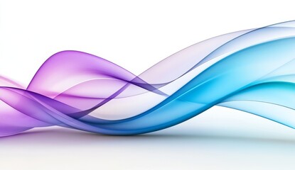 Obraz premium abstract background with a white fabric texture in motion on a light blue-grey background.