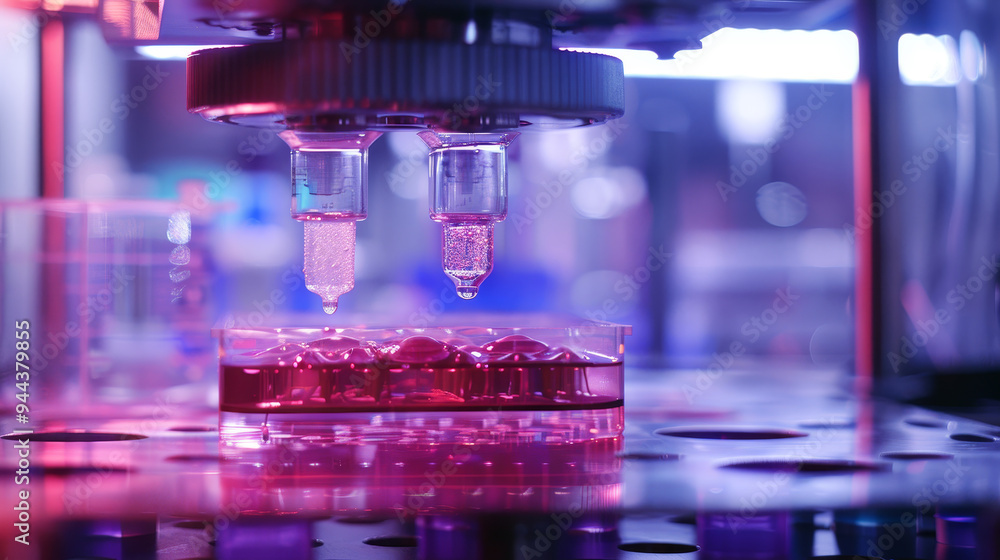 Poster a machine is used to create a substance in a lab