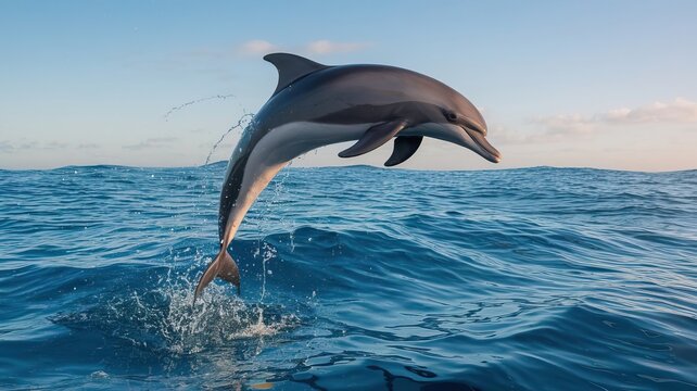 Blauer Delfin Im Ozean