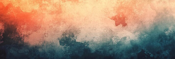 Fototapeta premium A vibrant blend of orange, blue, and gray hues creates a striking textured background, perfect for artistic projects or digital designs