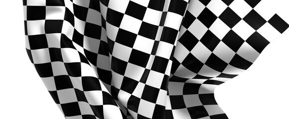 Obraz premium The checkered flag waves signifying victory and the thrill of the finish line