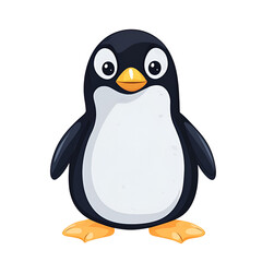 Obraz premium Cartoon Style Penguin Logo Illustration No Background Perfect for T Shirt Design Print on Demand