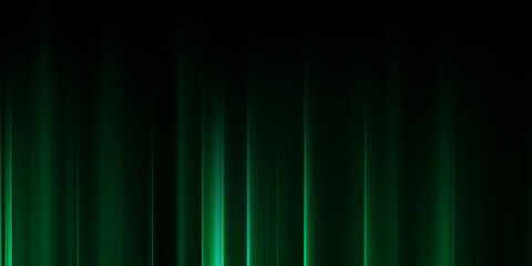 Abstract green stripe vertical lines light on dark background.