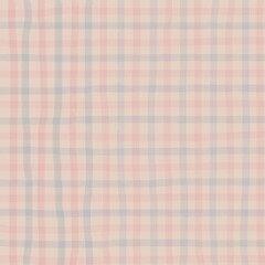 Pink Blue Beige Plaid Hand Drawn Background