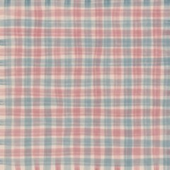 Pink Blue Beige Plaid Hand Drawn Background