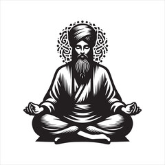 yoga silhouette vector