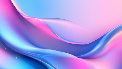 Naklejka premium background of pink and blue gradient waves with glowing lights, creating an and modern wallpaper