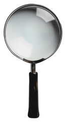 Magnifying glass on white background